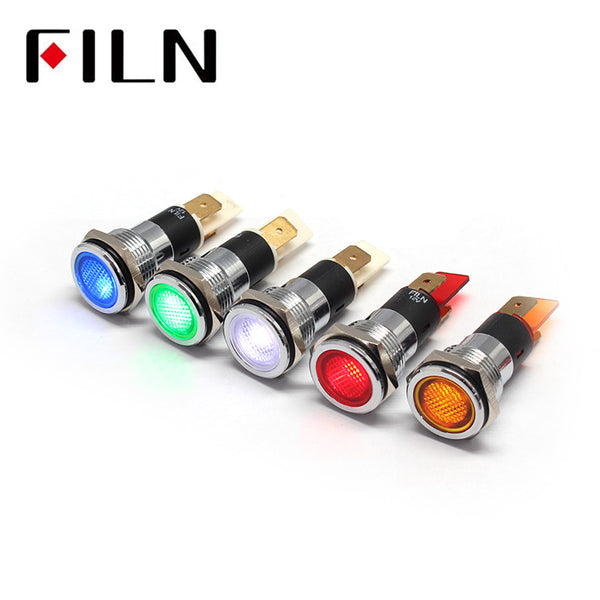 16MM 220V FALT Head IP67 Luz indicadora de metal