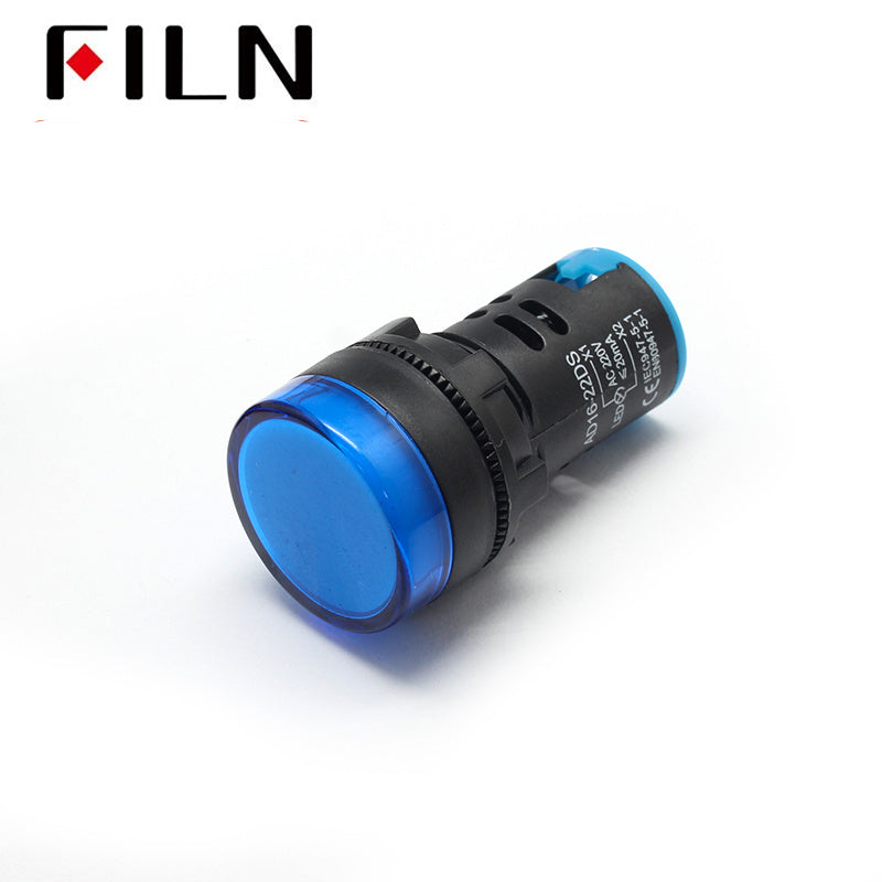 22mm 12v led plastic indicator light Blue