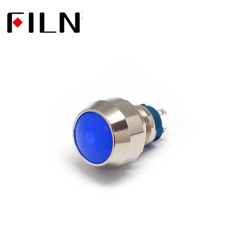 4PIN 12MM 12V 3A Red Momentary Latching waterproofMomentary Latching Blue
