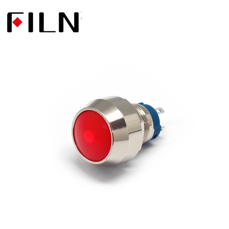 4PIN 12MM 12V 3A Red Momentary Latching waterproofMomentary Latching Red