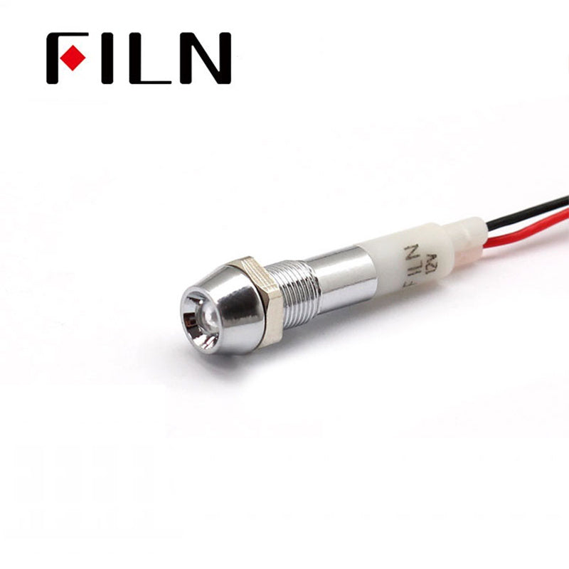 FILN 12Volt Red Green White Mini LED Indicator Lamp Lights – YUEQING YULIN ELECTRONIC CO.,