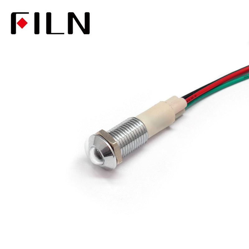 10mm 6V Red Green Double Color LED Metal Indicator Light