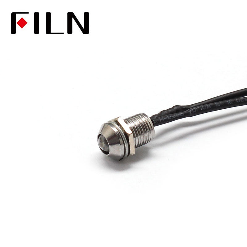 8mm Cheap and Good Quality 120V Panel Mount Indicator Light High Quality