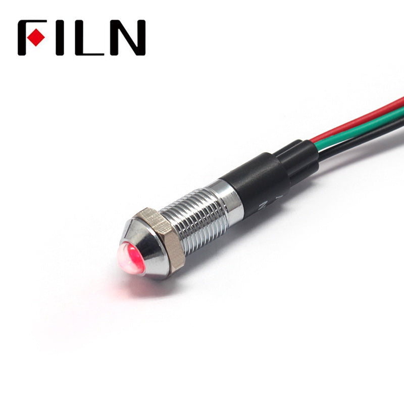 8mm Metal Red Green double Common Cathode Indicator Light Price