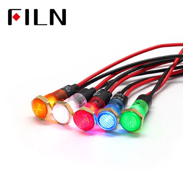8MM 6V jaune LED machine à souder ronde voyants lumineux pièces