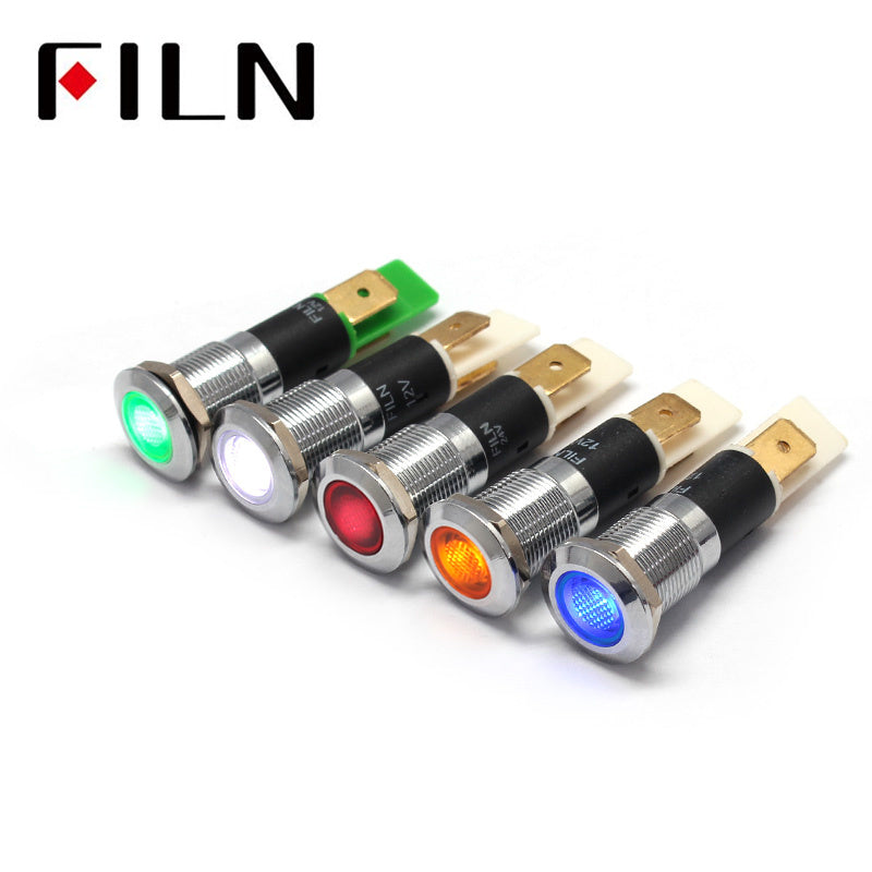 12MM Metal Red Washing Machine 220V AC Indicator Light FILN FILN Shopify