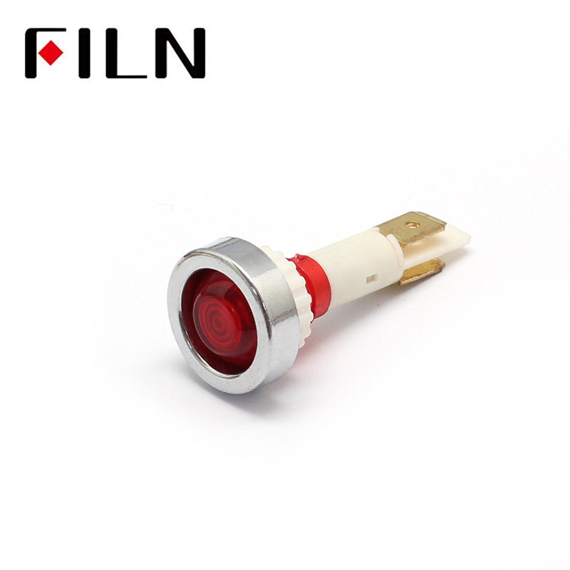 10MM 2/5 3V LIGHT WITH RED INDICATOR LIGHT COVER Red