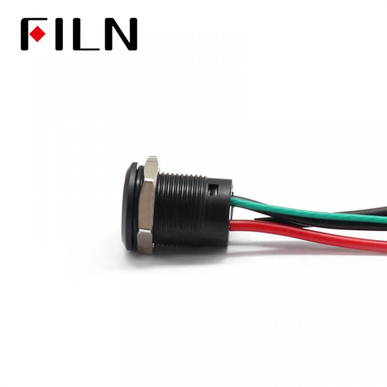New 12MM Red Custom 12V Push Button Switches On Sale