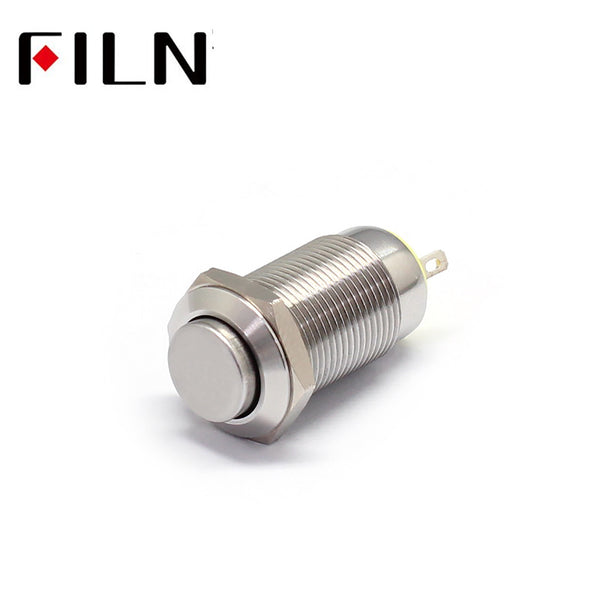 FILN Mini 12MM 2 BROCHES Interrupteur à bouton-poussoir momentané NC Contacts Prix