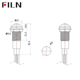 10mm Red Green Blue Three Colors 12V Red Indicator Light