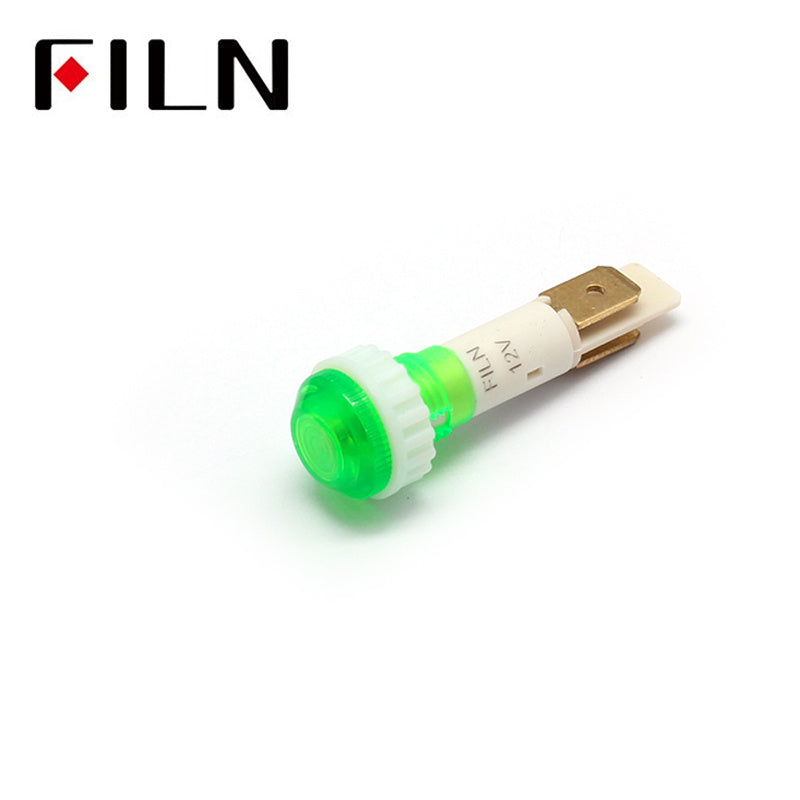 10mm 6v led Cable reel plastic indicator light Green