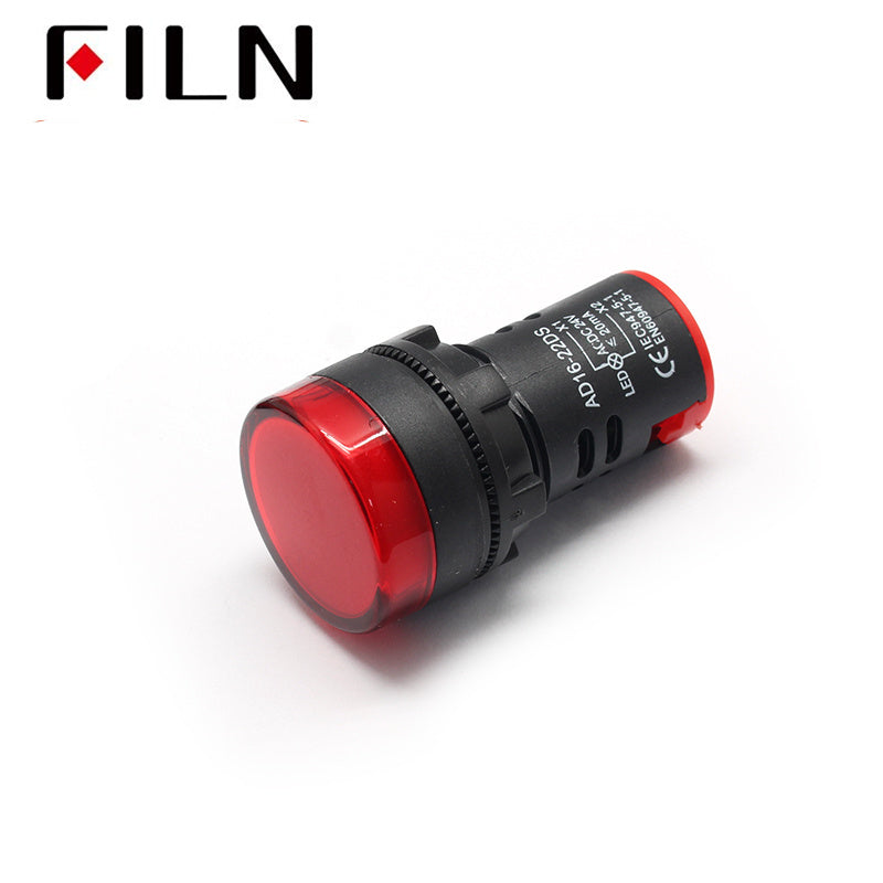 22mm 12v led plastic indicator light Red