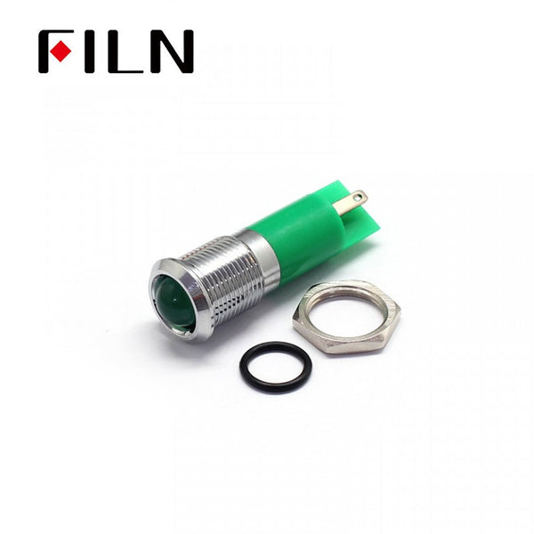 14MM Green Door LED AC 220V LED Indicator Light