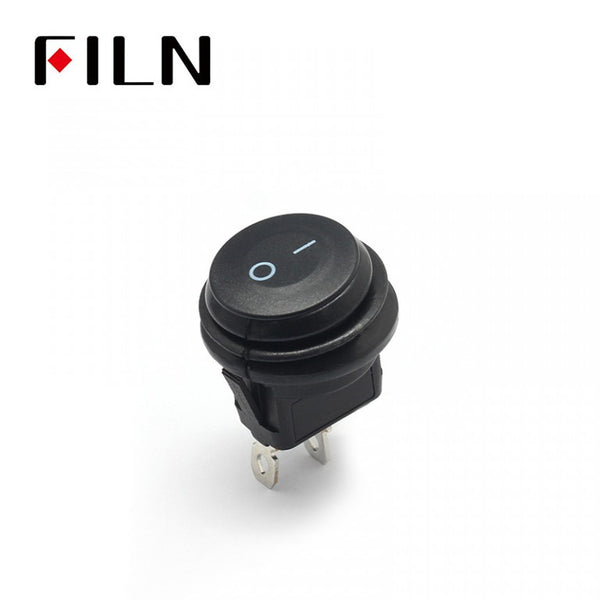 FILN 2PIN KCD1 ON OFF IP67 Negro 5A 250V Coche Interruptor basculante redondo Mejor precio
