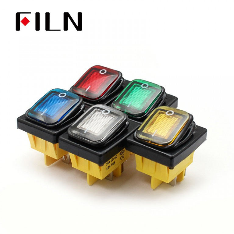 FILN 120V 20A Impermeable IP67 T85 CE Tipo de interruptor basculante Mejor precio