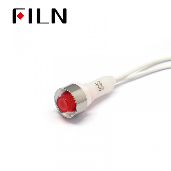 FILN 24V Plastic Pilot Lamp Red 12V Various Equipment Indicator Lights Red