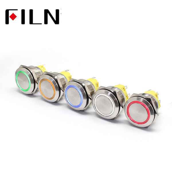Pièces de commutateur de lumière de bouton poussoir IP25 de commutateur de bouton poussoir en métal d'acier inoxydable de 5MM 67PIN