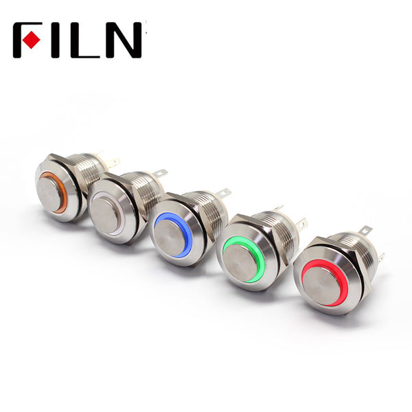 19MM High Large Current 10A Push on Push Button Switch Colour