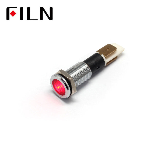 LUZ INDICADORA DE ALIMENTACIÓN DE CA LED DE 10 MM Y 120 V Delantero