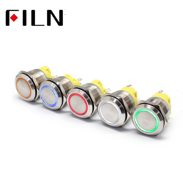 22MM  110V LED illuminated Latching Red Push Button Switch Best Price