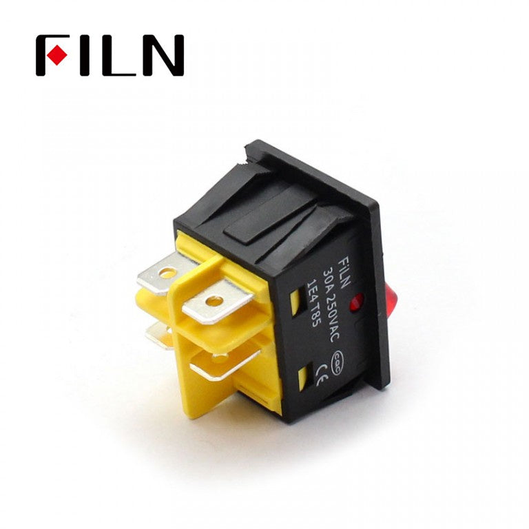 FILN UL Red LED Light Electric Welding Machine Boat Rocker Switch On Sale