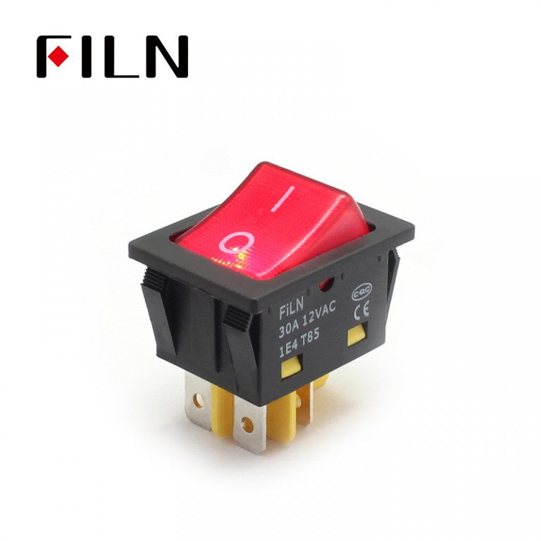 FILN UL Red LED Light Electric Welding Machine Boat Rocker Switch Price