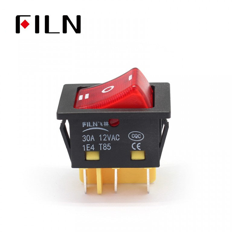 FILN UL White LED Large Current ON-OFF-ON Carling Rocker Switch On Sale