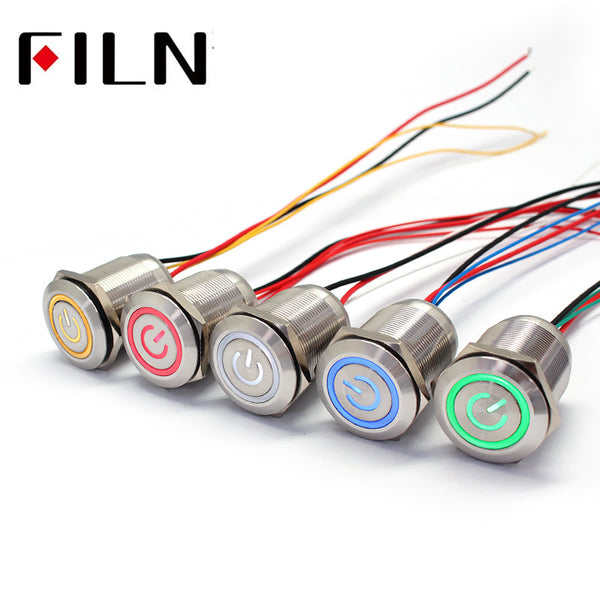 25MM 3A Interrupteur à bouton-poussoir en métal étanche Meilleur prix