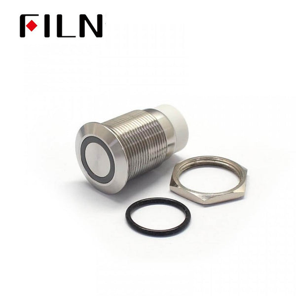 Detalles del interruptor de botón pulsador blanco personalizado RJ19 9V de 3 mm