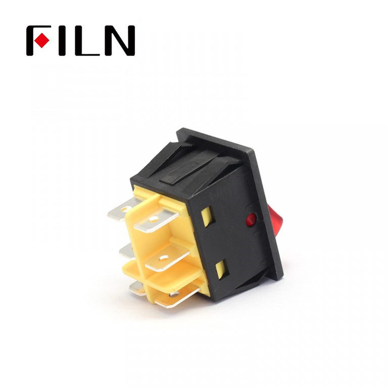 FILN UL White LED Large Current ON-OFF-ON Carling Rocker Switch In Sale