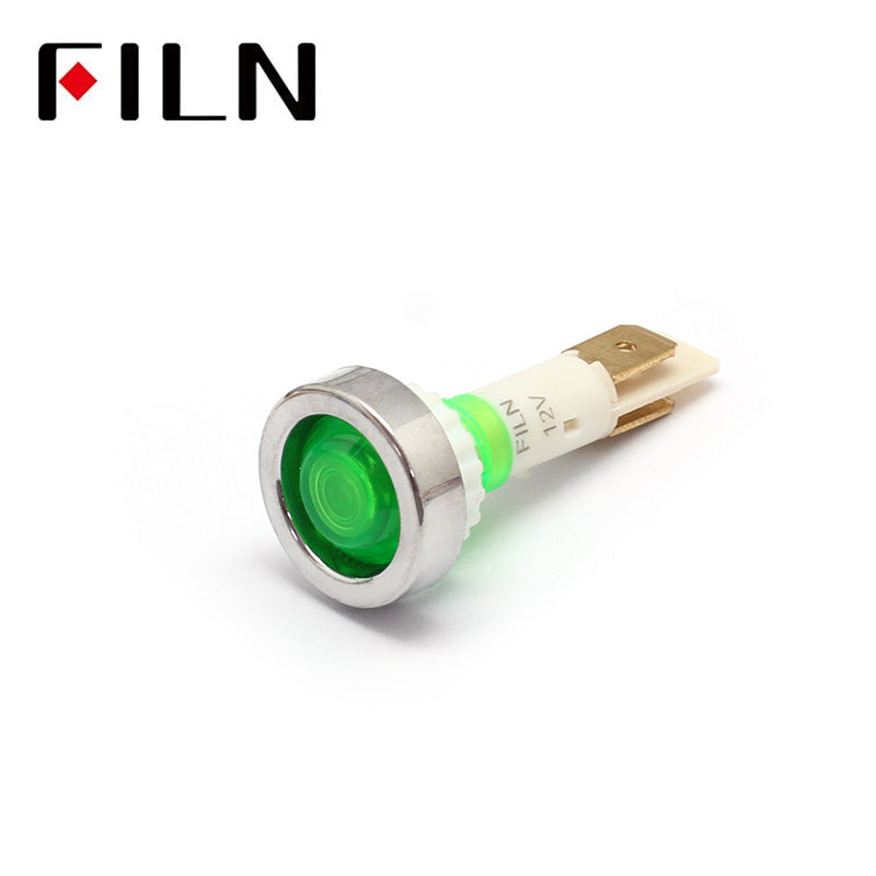 10MM 2/5 3V LIGHT WITH RED INDICATOR LIGHT COVER Green