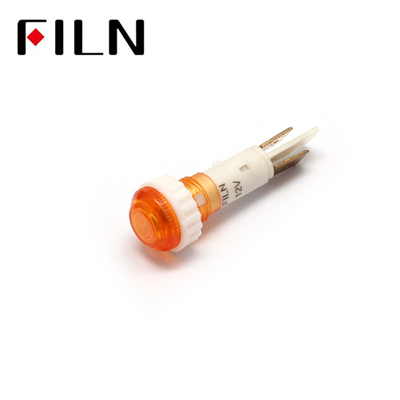 10mm 6v led Cable reel plastic indicator light Orange