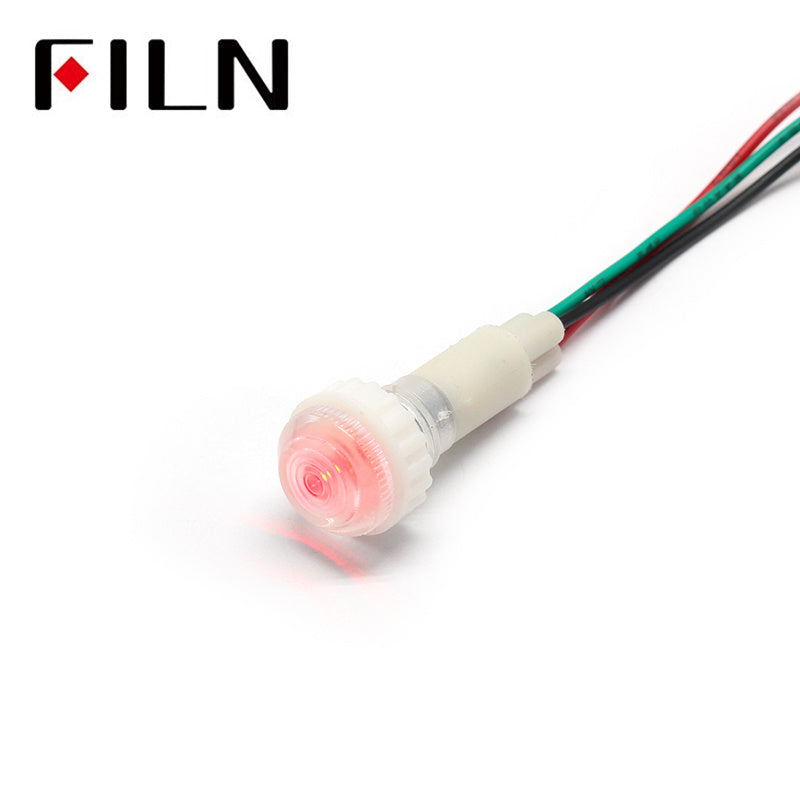 10mm Red Green Two Colors 24VAC Indicator Light Red