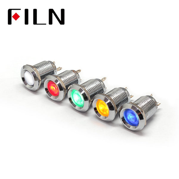 110v good price green led 12mm pilot indicator light lamp Colour