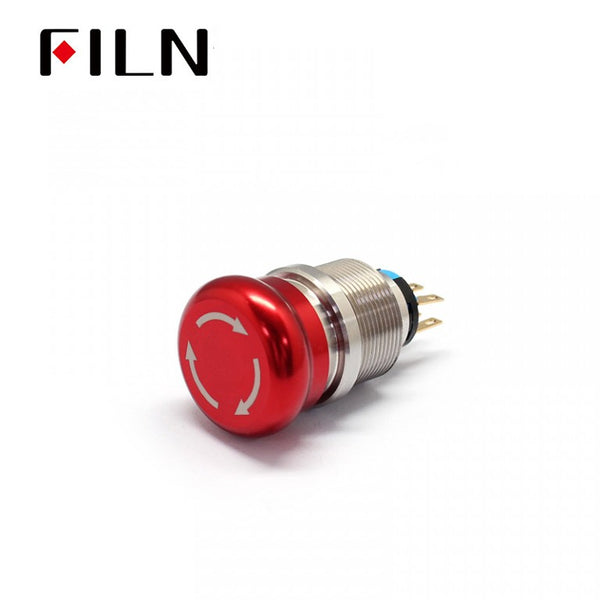 22mm Emergency Stop Button Switch Metal Push Button Switch For A Latching Switch Red