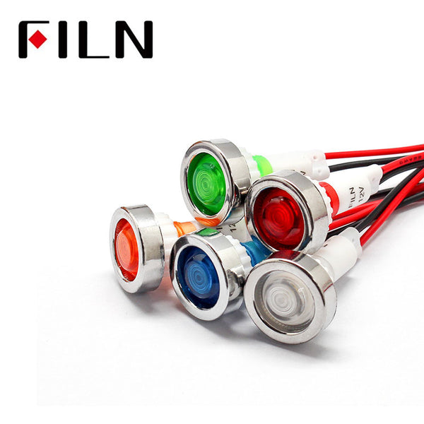 Couleur des voyants du panneau LED bleu 10 V de 12 mm