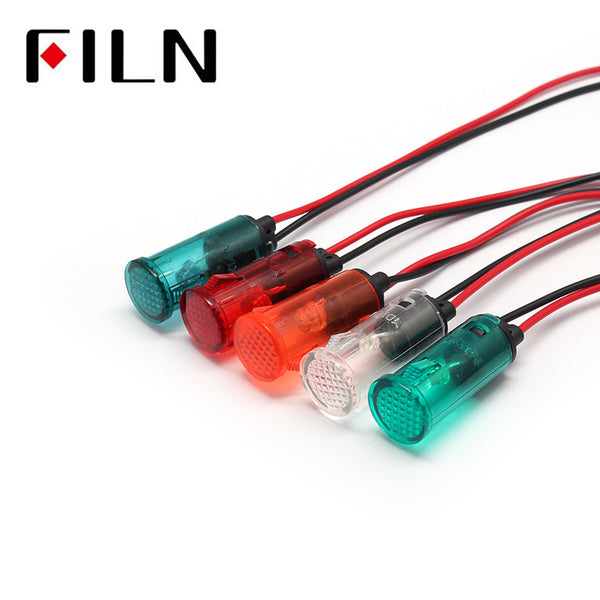 12.5 mm tableau de bord en plastique 110 volts couleur du voyant