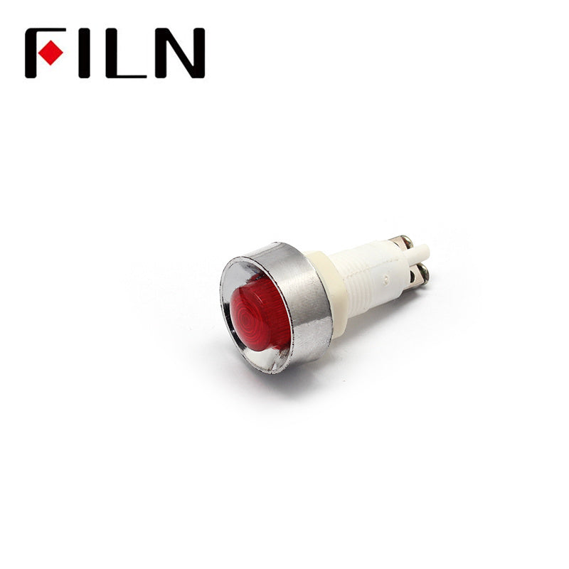 12.5mm Screw Feet 24VDC LED Indicator Light Red