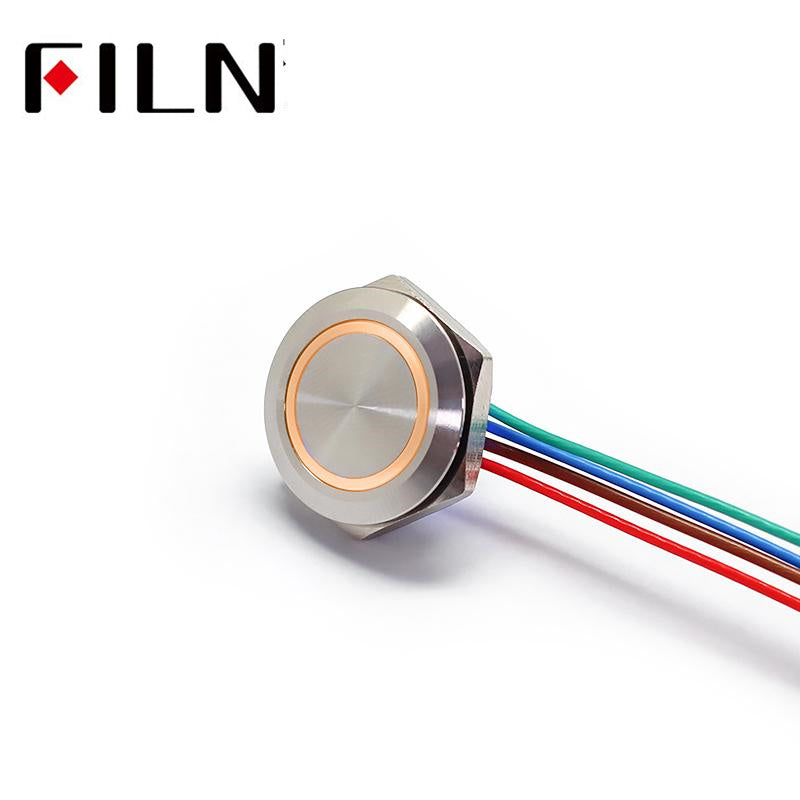 Waterproof 19mm Stainless Steel Push Button Switch Momentary On Sale