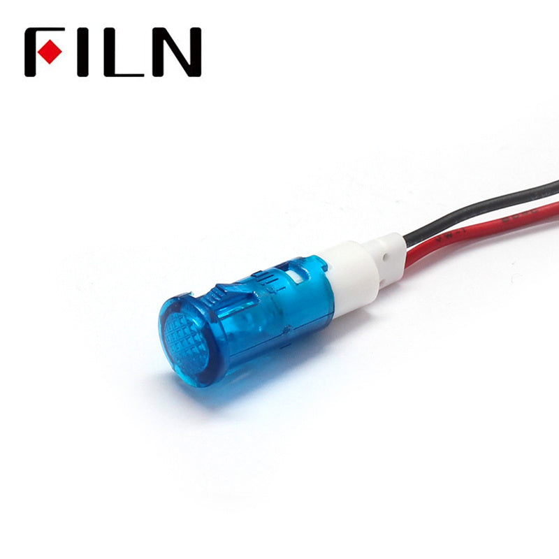 10mm 220v water heater plastic indicator light Blue