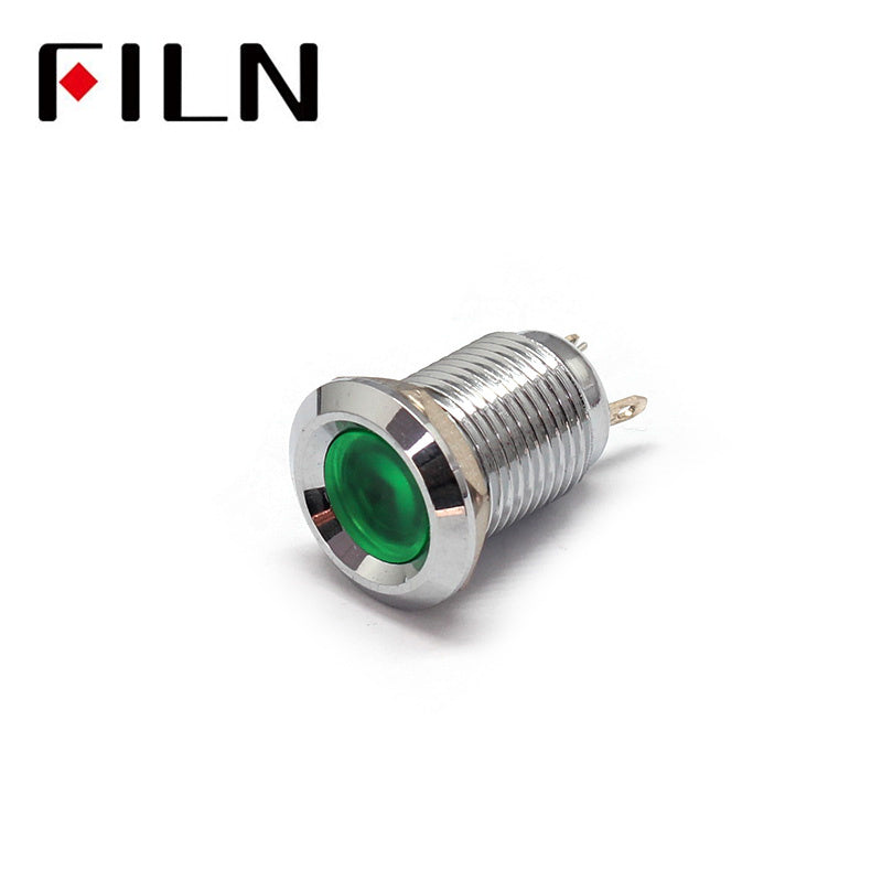 110v good price green led 12mm pilot indicator light lamp Green