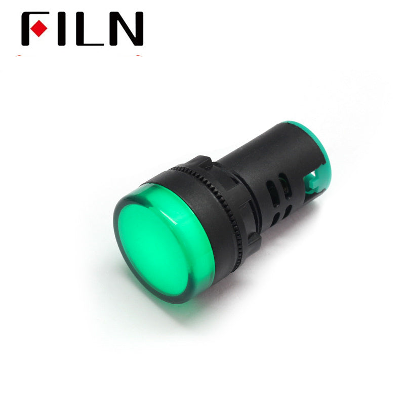 22mm 12v led plastic indicator light Green