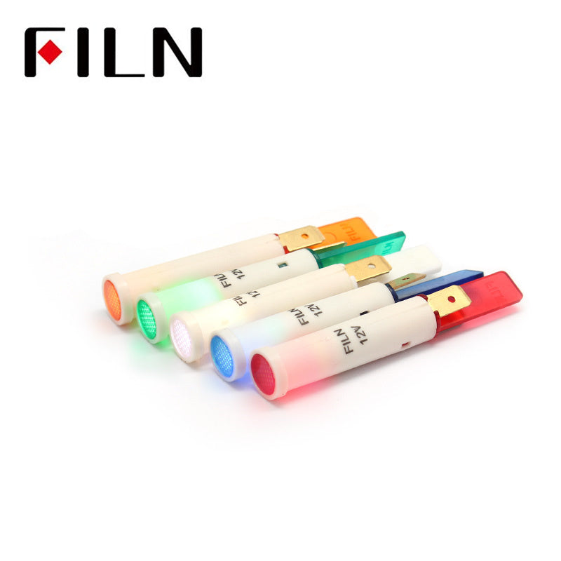 8MM 220V VERT LED équipement audio voyant en plastique de haute qualité