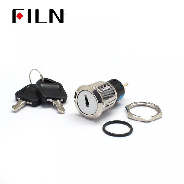 19MM Metal Electronic Key Lock Round Push Button Switches Details