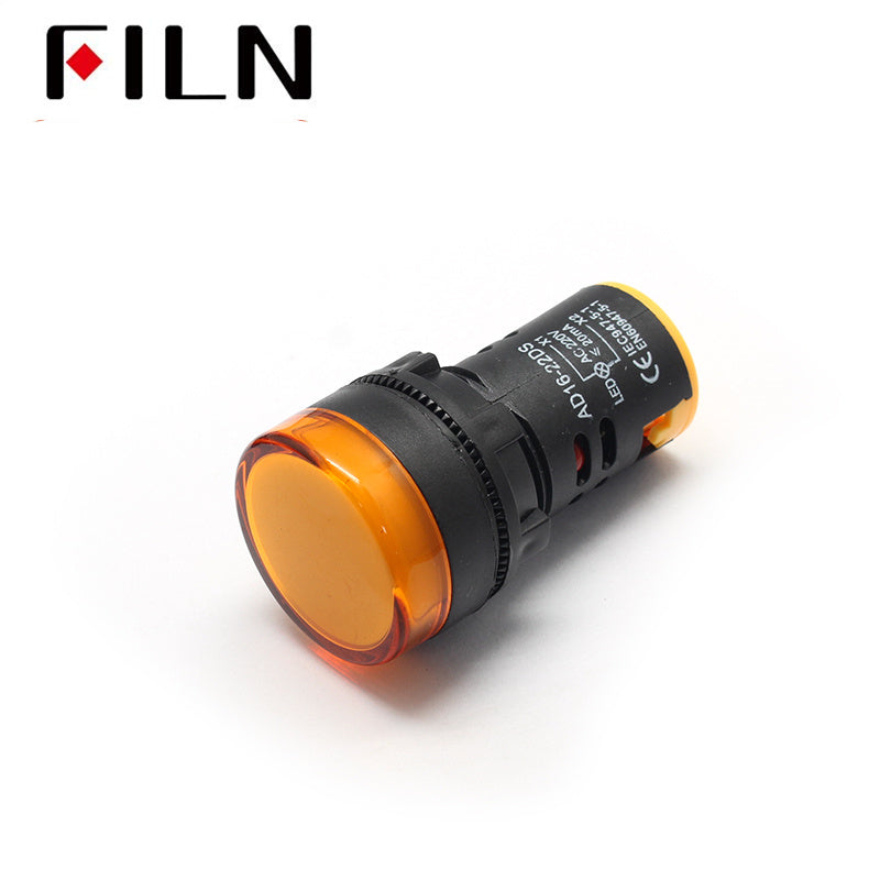 22mm 12v led plastic indicator light Amber