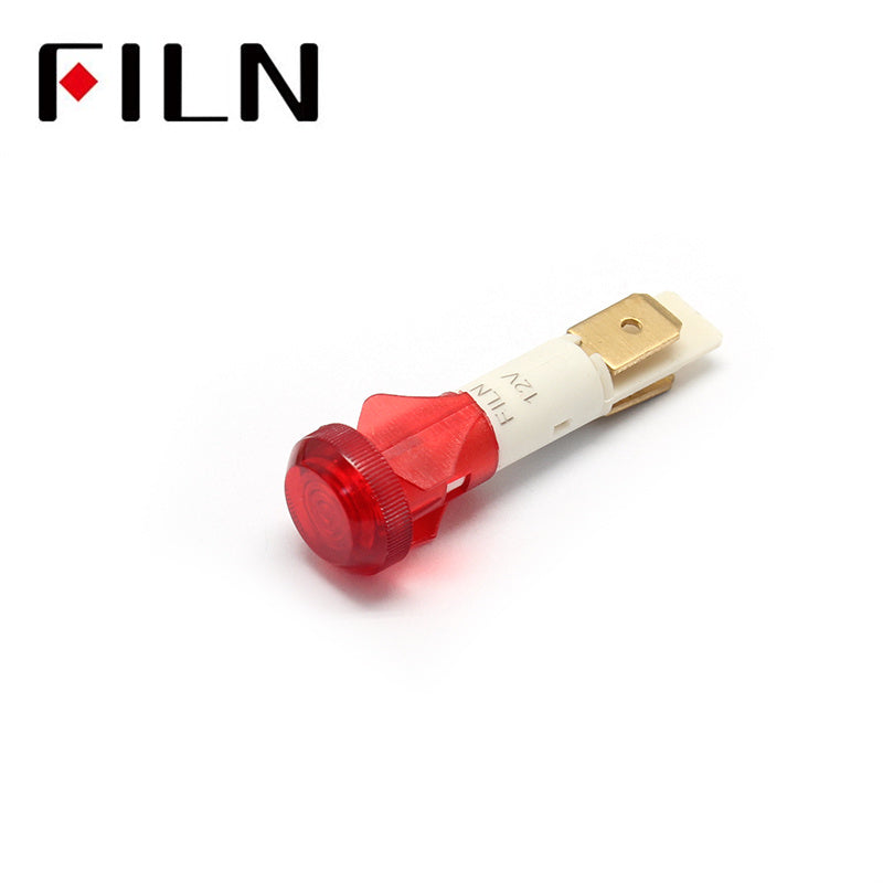 10mm 380v neon bulb ip67 singal plastic indicator light Red