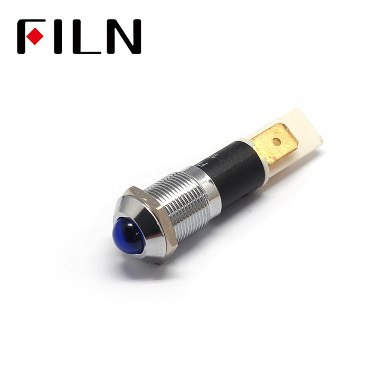 3V Blue Convex Head Generator Panel Mount Indicator Lights