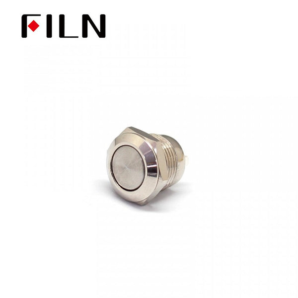 FILN argent 12mm courte longueur 4 broches à souder terne momentané métal bouton poussoir pièces