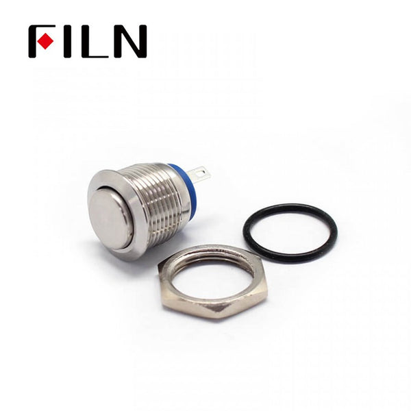 16mm 24V Momentary Doorbell 2PIN Push-Button Switch
