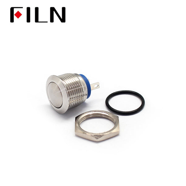 16MM stainless 2P momentary ul METAL push button switch Details